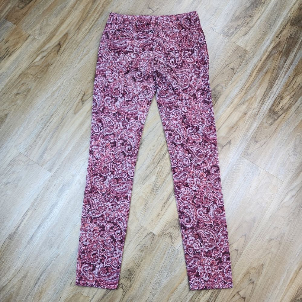 ☔️🔸️NWT Prana Rhubarb Paisley Trinity Corduroy Jeans Size 4 - Picture 5 of 15